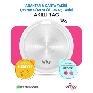 Wiky Tag Çocuk Smart Airtag  - Akıllı Konum Takip Cihazı Pembe (APPLE UYUMLU) - Image 1