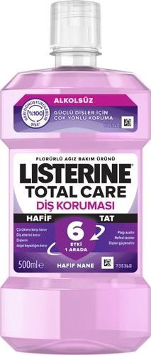 Listerine Total Care Hafif Tat Alkolsüz Ağiz Bakim Suyu Hafif Tat 500Ml - Image 1