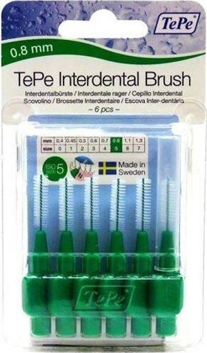 Tepe Blisterli Arayüz Fırçası 6 Lı Yeşil - Image 1