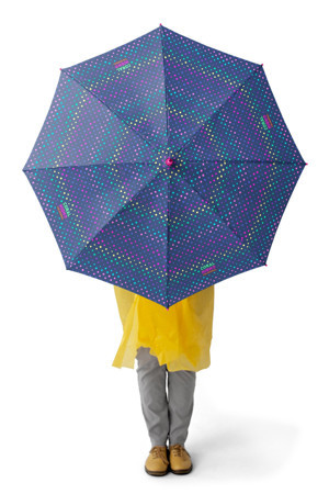 Coral High Kids Lacivert Renkli Puantiyeli Çocuk Şemsiyesi 12668 - Image 1