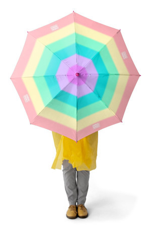 Coral High Kids Renkli Çizgili Desenli Çocuk Şemsiyesi 12664 - Image 1