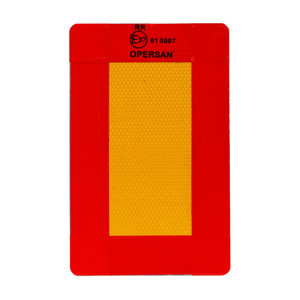 Mega Oto Market Opersan Reflektör Çekici Römork Tır Kamyon Tabel 1 mm Aluminyum Sac 22x36 cm Kısa Dikdörtgen 1 Adet - Image 1