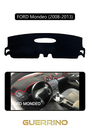 Alisevashop Ford Mondeo (2008-2013)Torpido Koruma Halısı Siyah Kenar  - Image 1