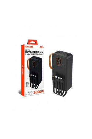 Linkage Lkp-43 4Xusb, 30.000Mah Lcd Ekran, 22.5W Dahili Mikro, Type-C, Lightning Powerbank - Image 1