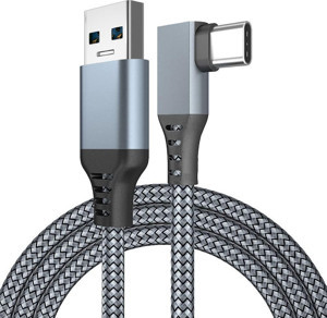 Cosmostech Meta Quest 2 Sanal Gerçeklik Gözlüğü Link Kablosu 1/2 Uyumlu USB 3.2 Data Aktarım ve Şarj Kablosu Cable 5m - Image 1