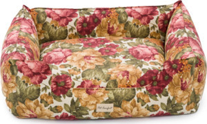 Pet Comfort Alpha  Gül Desenli Köpek Yatağı L 105x85cm - Image 1