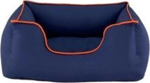 Pet Comfort Alpha  Kedi ve Köpek Yatağı Lacivert w Turuncu Biye S 60x50cm - Image 1