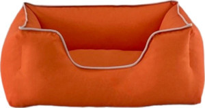 Pet Comfort Alpha  Kedi ve Köpek Yatağı Turuncu w Beyaz Biye S 60x50cm - Image 1