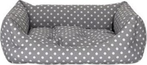 Pet Comfort Uniform Gri Puantiyeli Kedi ve Köpek Yatağı S 60x50cm - Image 1