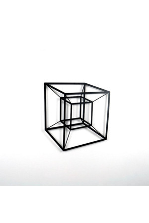 Colorfull Worlds Tesseract Cube Küp Metal Duvar Dekoru, Infinity Cube Küp Metal Duvar Dekoru - Image 1