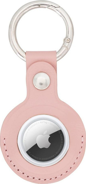 Apple AirTag Uyumlu Deri Anahtarlık Arta NU2 Pembe - Image 1