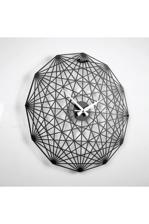 Colorfull Worlds Tesseract Çapraz Poligon Metal Duvar Saati - Image 1