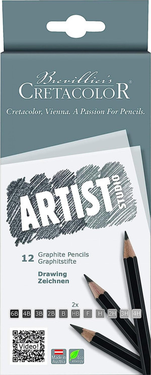 Cretacolor Artist Studio 12'li Dereceli Kalem Seti  Karton Kutu / 14112 - Image 1
