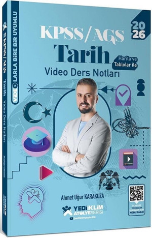 Yediiklim 2026 KPSS Tarih Atölye Video Ders Notları - Ahmet Uğur Karakuza Yediiklim Yayınları - Yediiklim Yayınları - Image 1