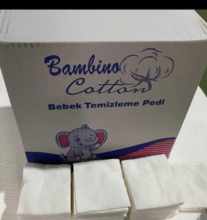 Bambino Cotton Bebek Temizleme Pamuğu Dökme 720'Li Paket - Image 1