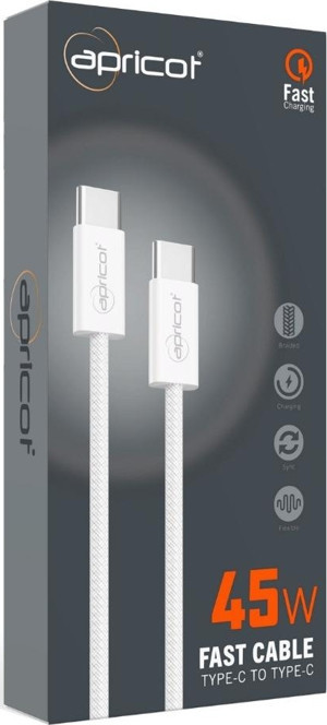 Apricot APC-PD460 TYPE-C to TYPE-C 1MT Sarj Kablosu - Image 1