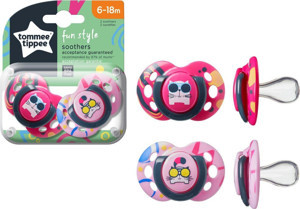 Tommee Tippee İkili Fun Bebek Emzik 6-18 Ay Asortili - Image 1
