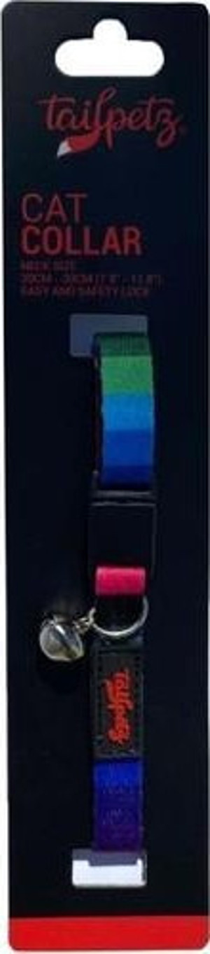 Tailpetz Cat Color Easy & Safety Lock Wave Ayarlanır Kedi Boyun Tasması - Image 1