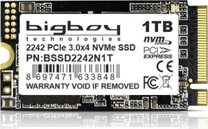 BigBoy 22x42mm 1TB NVMe M.2 2280 PCIe 3.0