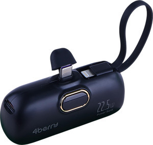 DX269B Siyah Powerbank – 5.000 mAh, 22.5 W Type-C Hızlı Şarj - Image 1