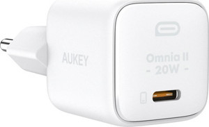 AUKEY PA-B1T-WH 20W OMNİA II MİNİ GAN PD QC 3.0 TYPE C HIZLI ŞARJ ADAPTÖRÜ  - Image 1