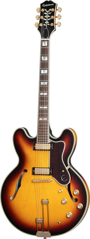 Epiphone Sheraton Frequensator Semi-Hollowbody Elektro Gitar (Vintage Sunburst) - Image 1