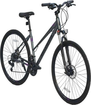 Belderia Trekking 28 Jant Tek Amortisörlü Bisiklet Gri Mor - Image 1