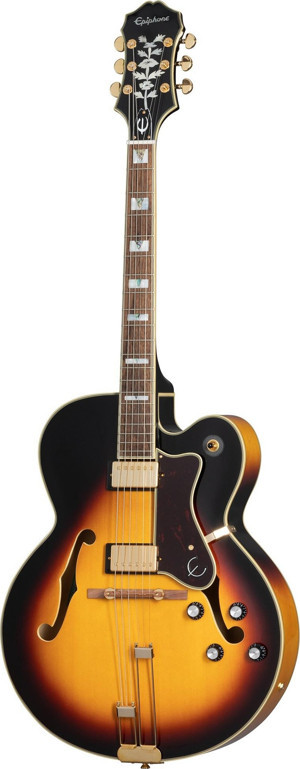 Epiphone Broadway Hollow Body Elektro Gitar (Vintage Sunburst) - Image 1