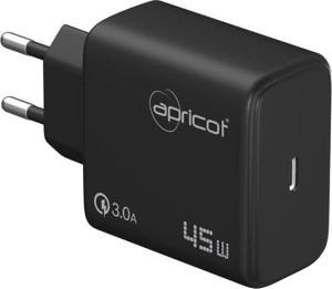 Apricot APC-U445/B 45W 3.0A TYpe-c  45W Süper  Hızlı Ev Şarj Adaptörü - Image 1