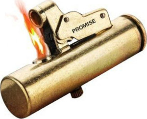 Promise Vintage Çakmak Benzinli Muhtar Çakmağı Sarı - Image 1