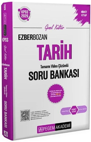 2026 KPSS Tarih Ezberbozan Soru Bankası Pegem Akademi - Pegem Akademi Yayıncılık - Image 1