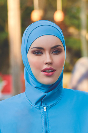 Remsa Mayo Yüzücü Eşarp Havuz Deniz Eşarp Rbe-01 Mavi - Image 1