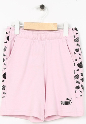 Puma Lastikli Bel Normal Pembe Erkek Şort 67334862 Ess+ Mates Shorts Tr - Image 1