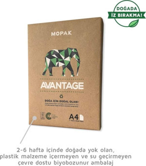 Mopak Doğa Dostu Avantage A4 Fotokopi Kağıdı 500 Adet (1 Paket) - Image 1