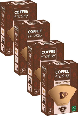Caffeo Filters NO4 100 Adet Kahve Filtre Kağıdı x 4 Adet - Image 1