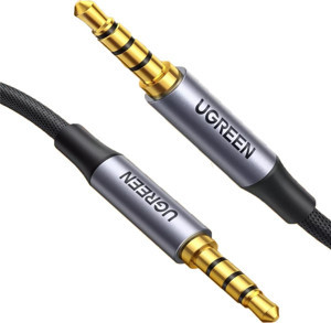 Ugreen 3.5mm Hi-Fi Erkek to Erkek TRRS Aux Ses ve Mikrofon Kablosu 3 Metre - Image 1