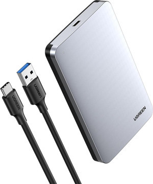 Ugreen USB Type-C 3.1 Gen2 2.5 Inch HDD SSD Alüminyum Harici Disk Kutusu - Image 1