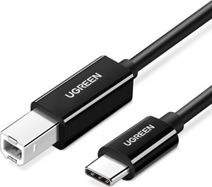 Ugreen USB Type-C to USB B Yazıcı Kablosu 2 Metre Siyah - Image 1