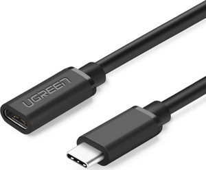 Ugreen USB 3.1 Thunderbolt 3 Type-C Erkek to Type-C Dişi Uzatma Kablosu 50 CM - Image 1