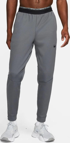 Nike Training Pro Sphere Therma Fit Jogger Fermuar Cepli Erkek Eşofman Altı Gri - Image 1
