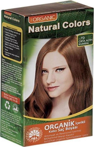 Natural Colors 7D Orta Altın Kumral Organik Saç Boyası - Image 1