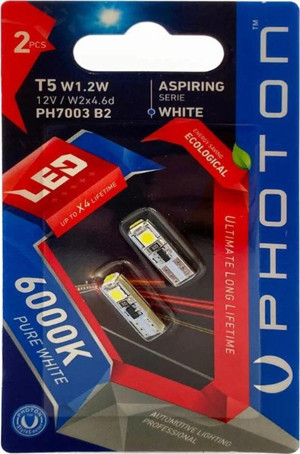 Photon T5 12V W1.2W 3 SMD LED (2Lİ BLİSTER) PH7003 B2 - Image 1