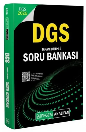 2026 DGS Soru Bankası Çözümlü Pegem Akademi Yayınları - Pegem Akademi Yayıncılık - Image 1