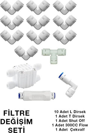 Filter Store Su Arıtma Cihazı Filtre Değişim Yedek Parça Seti - Image 1