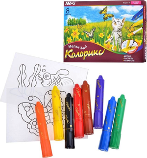 AMOS CRX5P8 COLORİX 3İN1 PASTEL BOYA 8 RENK - Image 1