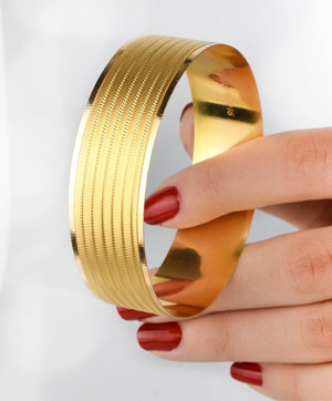 Kuyumcu Nurettin 20 gr (GRAM) Fantezi Trabzon Bilezik 22 Ayar Altın