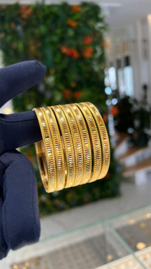 Kuyumcu Nurettin 6,50 Gr (gram) Aynalı Sazan Şarnel Yatırımlık İşçiliksiz Bilezik 22 Ayar Altın (6.2)