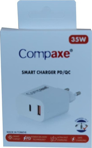 Compaxe CTA-350UT  35W 5V 3A PD-QC+ Type-C Usb Şarj Kablosu - Image 1