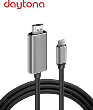 Daytona CH-01 Type-C To 4K Ultra Full Hd HDMI Usb-C Tak Çalıştır Görüntü Aktarım Kablosu - Image 1