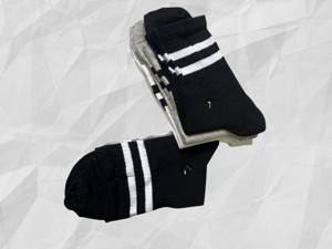 Şengül Kozmetik Erkek 3'Lü Soket Çorap Çizgili 3 Renk - Image 1